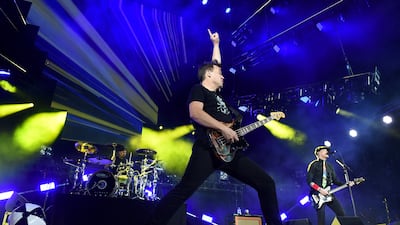 The band perform onstage at KROQ Weenie Roast 2016 at Irvine Meadows Amphitheatre in May 2016 in Irvine, California. Getty
