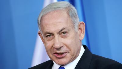 Benjamin Netanyahu, Israel's prime minister, at a news conference Germany's Chancellor Olaf Scholz in Berlin, Germany, on Thursday, March 16, 2023. Bloomberg