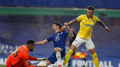 BRIGHTON RATINGS: Robert Sanchez 7 - A good save in the first half thwarted Chelsea’s best chance of the game. The Spanish goalkeeper didn’t look phased by the Champion’s League semi-finalists, dealing with everything comfortably and commanding the area well. Getty