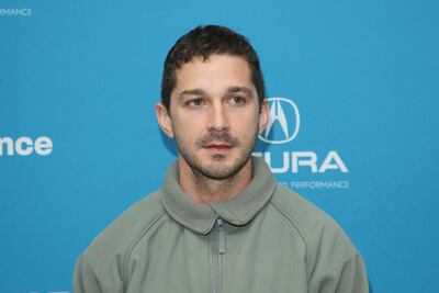 Shia LaBeouf poses at the premiere of 'Honey Boy' during the 2019 Sundance Film Festival. AP
