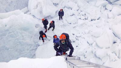 Armed Forces members prior to their Everest summit success. Wam