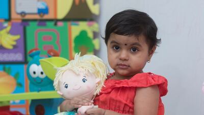 Sancia Tauro, a two year old girl who is beating cancer. Ruel Pableo for The National