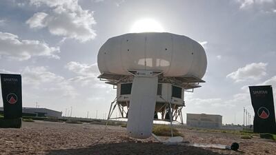 The habitat is on display at Abu Dhabi University until February 11. Visits from other universities and high schools can be arranged for viewing. Photo: Spartan Space