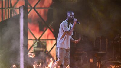 Dave, who also worked with Edwards, performs at this year's Brit Awards. Getty Images