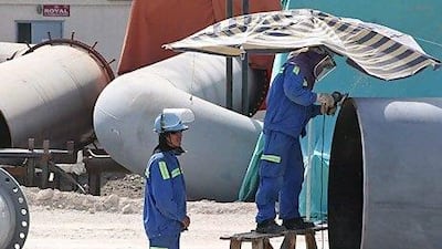 A Chinese firm has won contracting rights to build an oil pipeline between Abu Dhabi and Fujairah in a sign of China's growing competition with Korea for major projects in the UAE. Amy Leang/The National