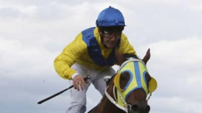 Archipenko, ridden by Kevin Shea, wins the Plymouth Gin Summer Mile Stakes at Ascot yesterday.