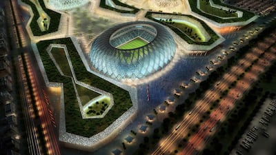 In this handout image supplied by Qatar 2022, the Al-Wakrah stadium complex is pictured in this artists impression as Qatar 2022 World Cup bid unveils it's stadiums. Getty Images
