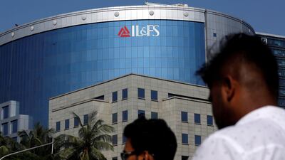 Outside the headquarters of IL&FS in Mumbai, India. The Indian government took action this week after a string of defaults by the company. Reuters