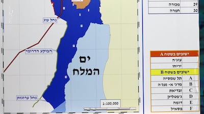 A look at the area of land Netyanhu plans to annex. Reuters