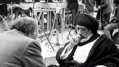 As is so often the case when pressure groups call for art to be banned, many of those critical of 'The Message' had not even seen the film. Pictured: Moustapha Akkad and Anthony Quinn play chess on the set of The Message in 1976. Alamy Stock Photo