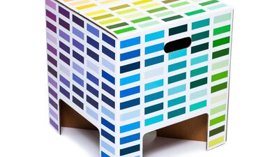 Rainbow Dutch Design Chair: 100% recyclable and can hold up to 200 kilos. Courtesy of Wamli