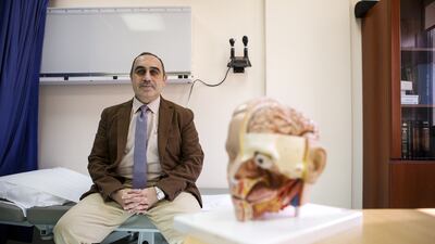 Taoufik Al Saadi, chief neurologist at Sheikh Khalifa Medical City in Abu Dhabi. Christopher Pike / The National