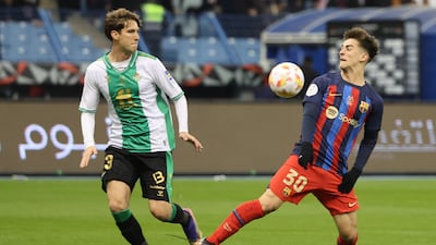 Gavi 7 - Battled away in front of the 38,629 crowd at the King Fahd stadium. Could be more creative. AFP