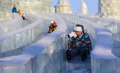 Harbin Ice And Snow World in Harbin, China. Zhong Zhenbin / Anadolu Agency / Getty Images