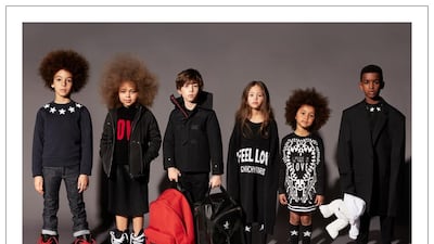 Autumn/winter 2017 children's collection by Givenchy. Courtesy Givenchy