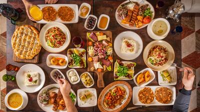 The iftar spread at Ruby Passion for Meat.