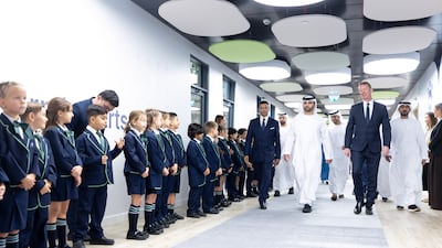 Sheikh Mansoor bin Mohammed, President of the UAE National Olympic Committee, officially opened the Gems School of Research and Innovation. All photos: Gems School of Research and Innovation