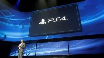 The Sony chief Andrew House announces the PlayStation 4 last week in New York. Frank Franklin II / AP Photo