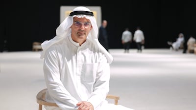 Tarek Sultan, CEO of Agility Logistics during Abu Dhabi Sustainability Week. Victor Besa / The National