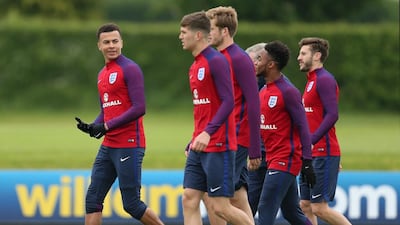 England’s Dele Alli during training. Reuters / Matthew Childs
