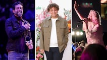 American Idol contestants with links to the Arab world include, from left, Elliott Yamin, Filo Ebid and Seva. Getty Images; AFP; SevaSings / X