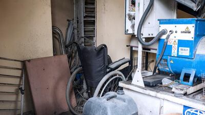 The Okerenkoko Cottage Hospital in Okerenkoko, Warri South-West Local Government Area in the Gbaramatu Kingdom. The hospital was one of the few government healthcare institutions in the kingdom and provided free healthcare to its communities as well as people from other surrounding areas. The hospital has been closed due to a lack of funding. Stefan Heunis/AFP