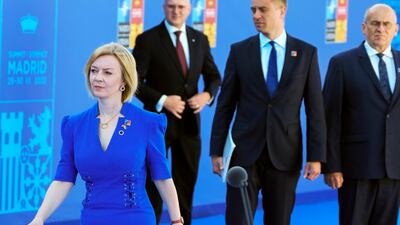 Prime Minister Liz Truss played down the prospect of Britain joining the new group when she was foreign secretary. AP