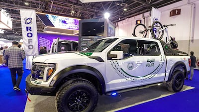 A Dubai Police Wadi support and rescue vehicle