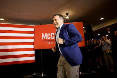 Republican Party US candidate David McCormick remains in a tight race with celebrity surgeon Dr Mehmetz Oz for the party's nomination. Reuters