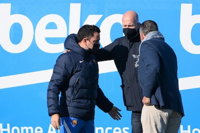 Jordi Cruyff developed a successful relationship with manager Xavi. AFP