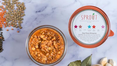 Easy Peasy Bolognesey has wholegrain fusilli, lentils, vegetables and mushrooms