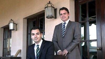 Dominic Ghanbari, left, and Sean Williams-Eliyesil of Neptune Management Consulting. Jeffrey E Biteng / The National