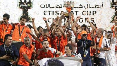 Ajman last lifted a trophy in 1984 when they came out tops in the President's Cup. It was also an important win given how poor their Pro League season has been. Jaime Puebla / The National
