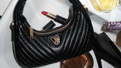 Nova's evening bag is made out of five recycled plastic bottles, Dh605. Photo: Veganologie