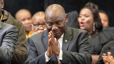 Cyril Ramaphosa, President of the African National Congress. AFP