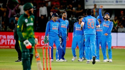 Along with England, India, in blue, have set the tempo in the one-day game. Marco Longari / AFP
