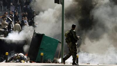 Protests in Beirut erupted over the failure to collect the rubbish. Nabil Mounzer / EPA