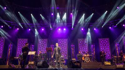 Wael Jassar performing during the 13th Mawazine Rhythms of the World music festival in Rabat. Courtesy Karim Tibari