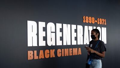 The Academy Museum of Motion Pictures's new exhibit Regeneration: Black Cinema 1898-1971 explores black representation in US cinema. AFP