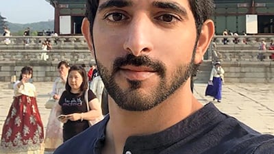 Sheikh Hamdan bin Mohammed, Crown Prince of Dubai, in Seoul, South Korea.