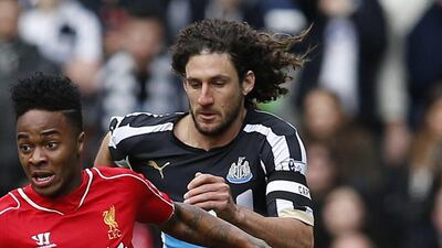 Centre-back: Fabricio Coloccini, Newcastle United. Began the campaign looking fallible but has returned to his best during Newcastle’s surprise sequence of four straight wins. (Photo: Andrew Yates / Reuters)
