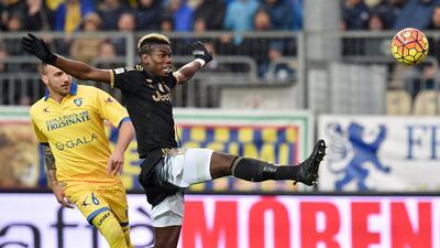 Paul Pogba of Juventus in action during the Serie A match against Frosinone Calcio at Stadio Matusa on February 7, 2016 in Frosinone, Italy. (Photo by Giuseppe Bellini/Getty Images)