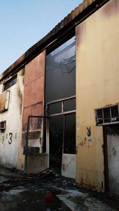 No injuries were reported.