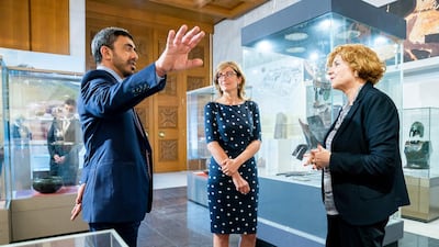 Sheikh Abdullah bin Zayed visits the National Historical Museum in Bulgaria. WAM