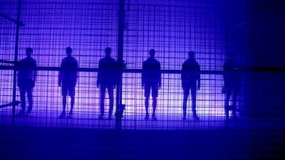 Dramatic unveiling of the clothes at the Z Zegna show. Indigitalitalia / Pitti Immagine