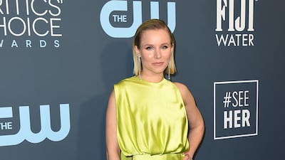 Kristen Bell, wearing Cong Tri, arrives at the 25th annual Critics' Choice Awards on Sunday, January 12, 2020. AP