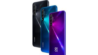 With 16cm display, Huawei's Nova 5T is priced at Dh1,599 in the UAE. Courtesy Huawei