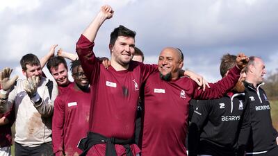 Roberto Carlos with Bull In The Barne United's Callum Bebb. AP
