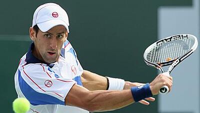 The Serbian Novak Djokovic has now beaten Roger Federer three times this year, including the final of the Dubai Tennis Championships.