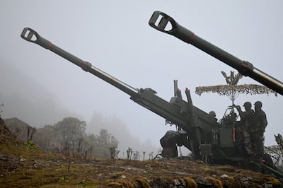 Indian troops at Penga Teng Tso, near the Line of Actual Control neighbouring China, in India's Arunachal Pradesh state. AFP